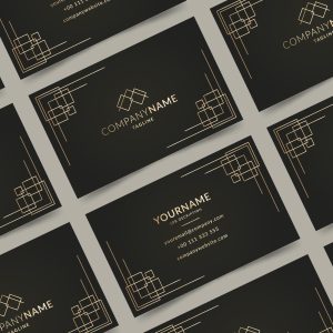 Business card foil printing