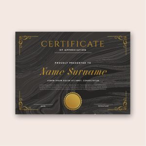 Certificate foil printing