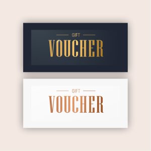 Gift voucher foil printing